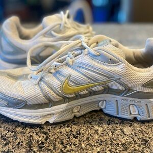 Nike White and Yellow Sneakers
